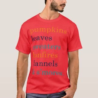 T-shirt Chemise automnale pour les femmes avec des paroles
