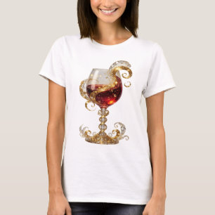 T-shirt Chemise avec déclaration de WITTY GOLD ABSTRACT AR
