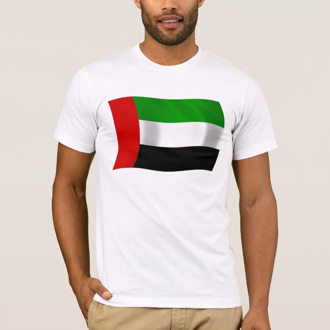 T-shirt Chemise avec le drapeau des Émirats arabes unis (Devant)