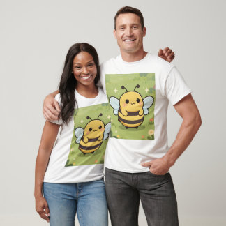 T-shirt Chemise avec mascotte d'abeille mignonne – Nature 
