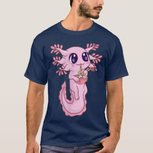 T-shirt Chemise Axolotl Pour Femmes Filles, Kawaii Anime R