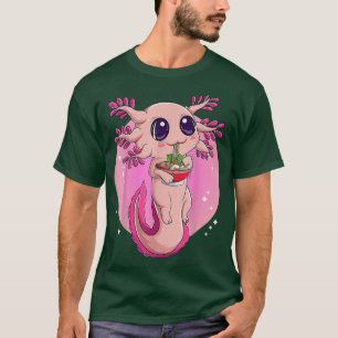 T-shirt Chemise Axolotl Pour Femmes Filles, Nood Ramen Jap