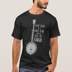 T-shirt Chemise Banjo amusante - Folk Bluegrass Newgrass R