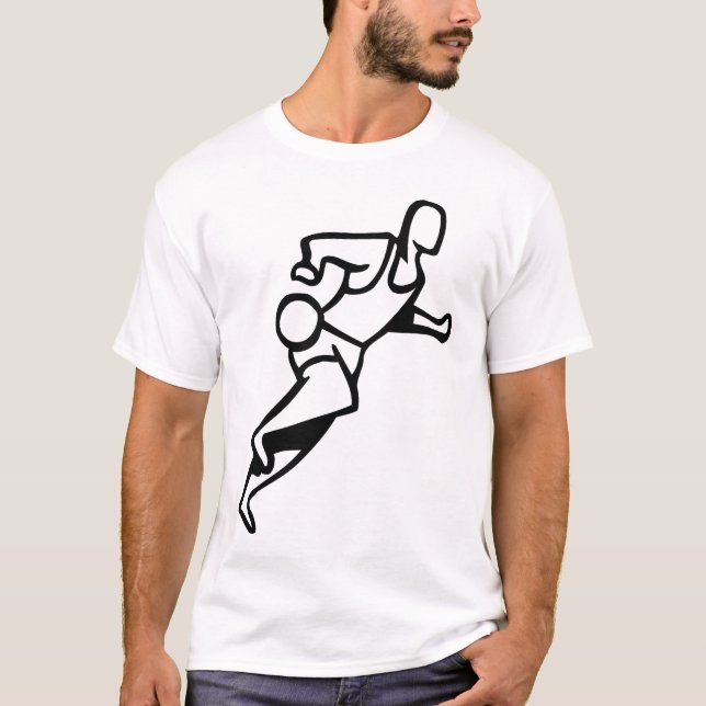 T-shirt Chemise - basket-ball (Devant)