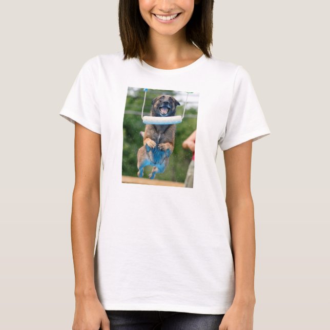 T-shirt Chemise belge Malinois Dock Diving (Devant)