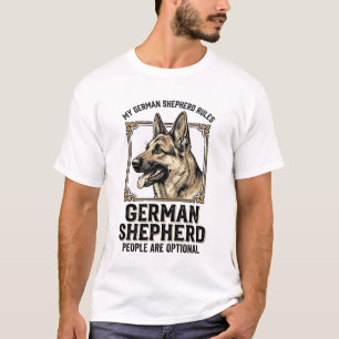 T-shirt Chemise Berger Allemand pour Amateurs de Chiens Gr