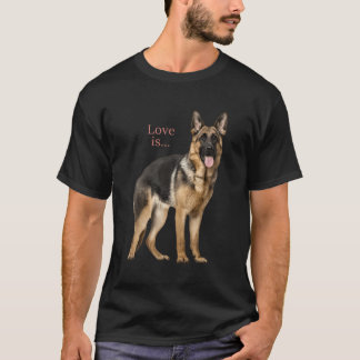 T-shirt Chemise bergère allemande Shepard Chien Maman Papa