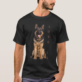 T-shirt Chemise bergère allemande Shepard Chien Maman Papa