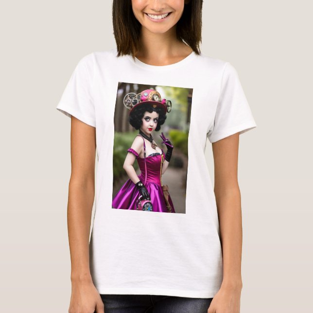 T-shirt Chemise Betty Boop Steampunk (Devant)
