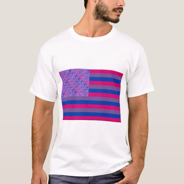 T-shirt Chemise Bi Américaine (Devant)