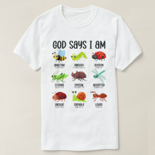 T-shirt Chemise Biblique pour Enfants avec Insectes Chréti