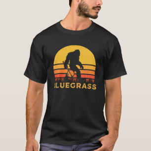 T-shirt Chemise Bigfoot Bluegrass Sasquatch Avec Banjo Tee