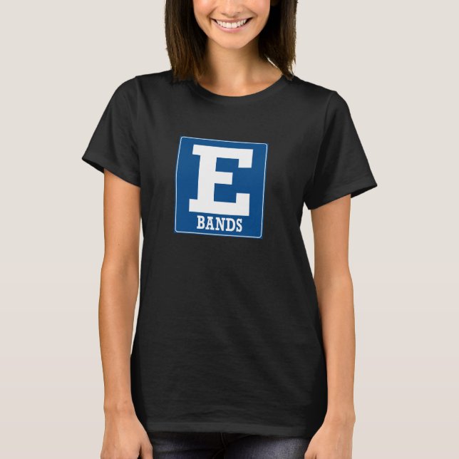 T-shirt Chemise Black E Bands (Devant)