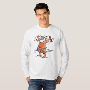 T-shirt Chemise blanche à manches longues de Drunk Père No