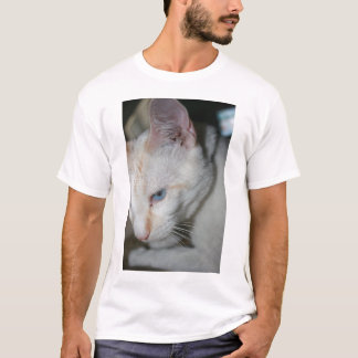 T-shirt Chemise blanche de chat