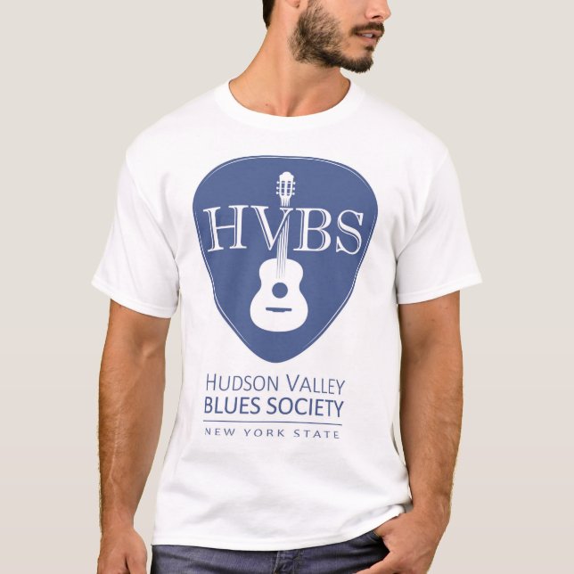 T-shirt Chemise blanche de logo du HVBS des hommes grande (Devant)