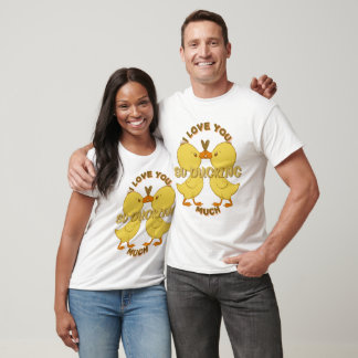 T-shirt Chemise blanche_Je t'aime tellement DUCING