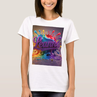 T-shirt Chemise blanche personnalisée Leanne – Cadeau pour