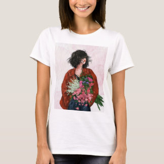 T-shirt Chemise blanche pour filles, manches courtes pour