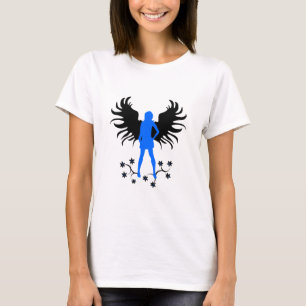 T-shirt Chemise bleue d'ange de Goth
