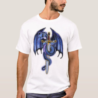 T-shirt Chemise bleue de dragon