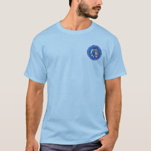 T-shirt Chemise bleue et blanche athénienne de joint de