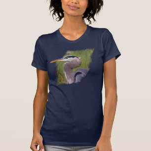 T-shirt Chemise bleue royale de héron