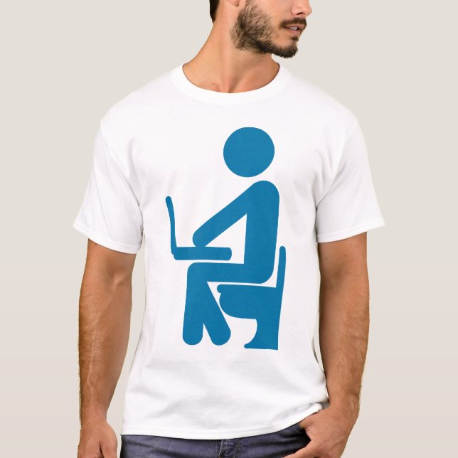T-shirt Chemise Blogger De Salle De Bain (Devant)