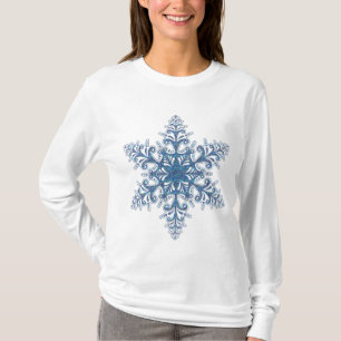 T-shirt Chemise Blue Snowflake