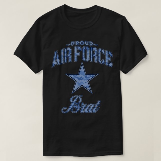 T-shirt Chemise Brat de la Force aérienne pour les femmes, (Design devant)