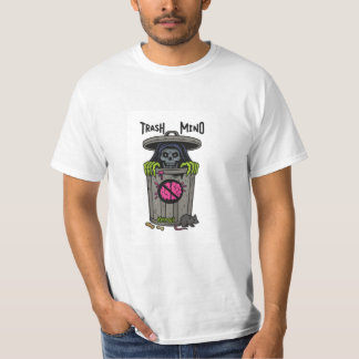 T-shirt Chemise brodée Trash Mind – Tee drôle de crâne, Go