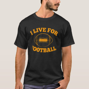 T-shirt Chemise Cadeau De L'Amoureux Du Football Je Vis Po