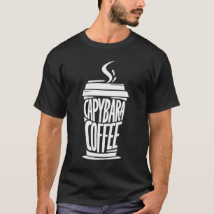 T-shirt Chemise café Capybara   Drôle Amoureux des animaux