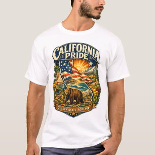 T-shirt Chemise Californie Fierté Golden State Forever
