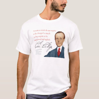 T-shirt Chemise Calvin Coolidge #25 "Les Idéaux Américains