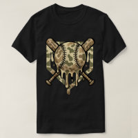 Chemise Camouflage Baseball Drip pour Garçons et J