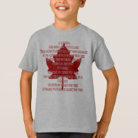 Chemise Canada de l'hymne du Canada pour enfants J