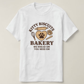 T-shirt Chemise Cat Biscuit, Chemise Drôle Cat Kneading