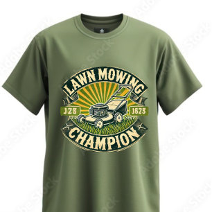 T-shirt Chemise championne de tonte de pelouse