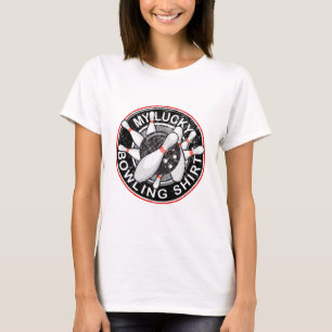 T-shirt Chemise chanceuse de bowling - rayée et affligée