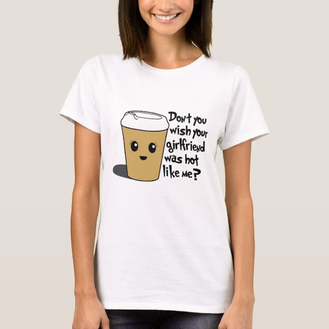 T-shirt Chemise chaude de café (Devant)