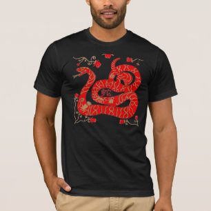 T-shirt Chemise chinoise d'astrologie de serpent