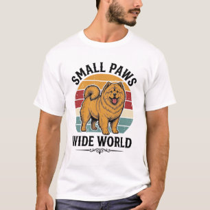 T-shirt Chemise Chow Chow Petits Pattes Grand Monde Vintag