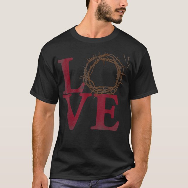T-shirt Chemise chrétienne Copie de la couronne d'épines (Devant)