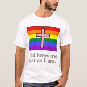 T-shirt Chemise chrétienne gaie de slogan de drapeau