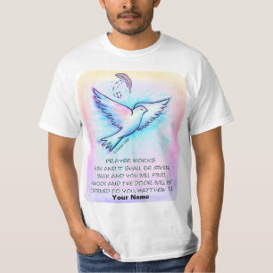 T-shirt Chemise chrétienne « La prière fonctionne »