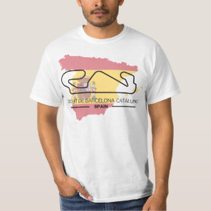 T-shirt Chemise Circuit De Barcelone Formule 1