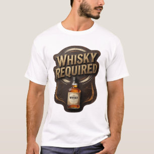 T-shirt Chemise citation Chic Gold WHISKY OBLIGATOIRE