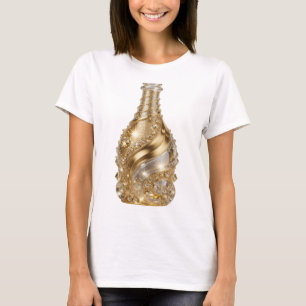 T-shirt Chemise citation GOLDEN GLAMOUR argenté vif