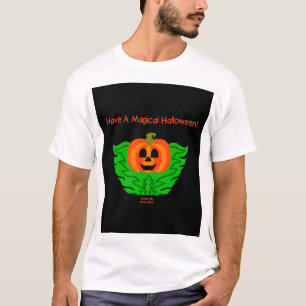 T-shirt Chemise Citrouille d'Halloween magique